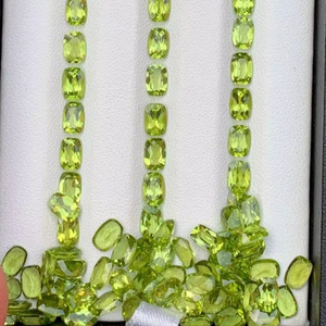 Piedras Preciosas de Peridoto Natural al por Mayor, Facetadas, Verdes, en Forma Redonda, Ovalada y Cojín, Sueltas, para la Fabricación de Joyas, a Granel - Product Image 1