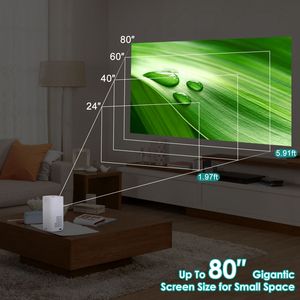 Mini Proyector WiFi Portátil 1080P, Proyector de Cine en Casa Compatible con IOS, Android, iPads, USB y Teléfonos - Product Image 4