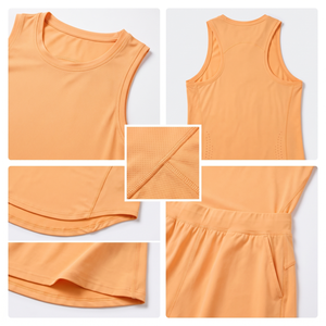 Chaleco Deportivo de Punto con Logotipo Personalizado para Mujer, Ropa Deportiva Transpirable con Espalda Cruzada para Correr, Colocación del Logotipo en la Parte Delantera - Product Image 4