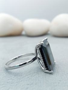Anillo de Compromiso Brillante de la Mejor Calidad, Diamante Moissanita, Joyería Nupcial Elegante, Plata de Ley, Disponible para Uso en Bodas - Product Image 3