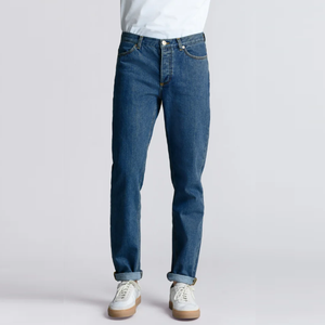 Pantalones Vaqueros de Mezclilla para Hombre, Elegantes, Ecológicos, Transpirables, de Secado Rápido, Cintura Media, Corte Recto, 100% Algodón, Diseño Personalizado - Product Image 2