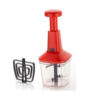 Personalización Multifunción Molienda de ajo Plástico Prensa manual Cortador de alimentos y vegetales Manual Push Chopper - Product Image 1
