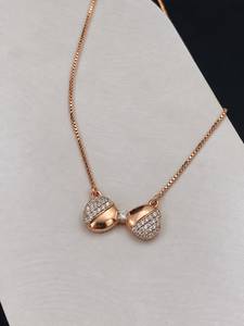 Collier pendentif nœud papillon en or rose, argent sterling 925, micro-incrustation de zircon, bijoux minimalistes pour femmes, cadeau pour fête et mariage - Product Image 5