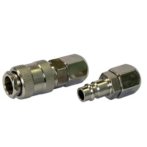 APLUS GYP-O40SPP-K ONE TOUCH ข้อต่ออากาศแบบปลดเร็วสำหรับงานซ่อมยานยนต์ ผิวเรียบ ผลิตจากเหล็ก ได้รับการรับรองมาตรฐาน ISO9001 ขนาด 8x12 มม. - Product Image 2