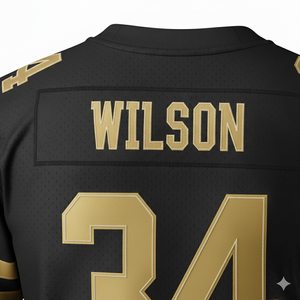 เสื้ออเมริกันฟุตบอลแบบสั่งทำพิเศษ |   ชุดยูนิฟอร์มทีมโกลด์แอคเซนท์ส |   ชุดฝึกซ้อมผ้าตาข่ายระบายอากาศ |   ชุดกีฬาขายส่งหลากสี - Product Image 3