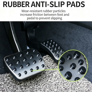 Kits de luxe pour Mercedes Classe V, Metris, <span class=keywords><strong>Valente</strong></span>, Viano, Vito : Couvre-pédales de frein et d'embrayage en acier inoxydable AT/MT (4 pièces) - Product Image 3