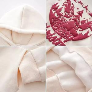 เสื้อฮู้ดดี้ผู้ชายผ้าฝ้ายทอสีดำขนาดใหญ่พิเศษสำหรับฤดูหนาว ปักลายปักโลโก้ตามสั่ง คุณภาพสูง ขายส่งจำนวนมาก - Product Image 2