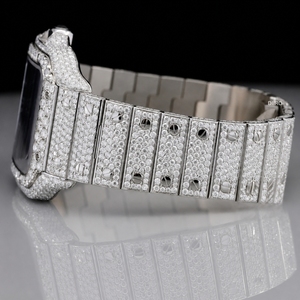 Reloj Mecánico Premium para Hombre con Moissanita, Cuadrado, de Lujo, con Números Romanos, Esfera de Acero Inoxidable y Cristal, Diseño Vintage - Product Image 5