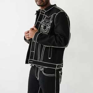 Fashionable Winter Denim <b>Jacket</b> for Men New Arrival Stylish Ripped Pocket Plus Size Button Front Jeans <b>Jacket</b> Comfortable Wear - Product Image 2