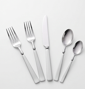Ensemble de couverts élégants en acier inoxydable avec finition miroir élégante, parfait pour les dîners à la maison et les réceptions de mariage, utilisation en cuisine - Product Image 1
