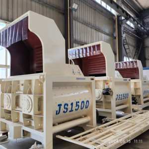 Malaxeur à béton à double arbre Js1500 de grande capacité avec élévateur - Product Image 4