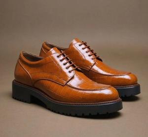 Chaussures Derby de Luxe pour Hommes, Personnalisables (Couleur, Marque OEM), Formelles, de Cérémonie, Classiques, à Lacets, de Créateur, pour le Bureau et les Mariages - Product Image 2
