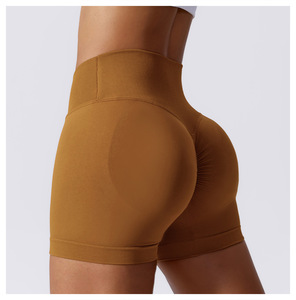 Shorts de Yoga para Mujer, Cintura Alta, Secado Rápido, para Ciclismo, Ejercicio, Gimnasio, Transpirables, con Malla Elástica en Cuatro Direcciones - Product Image 4