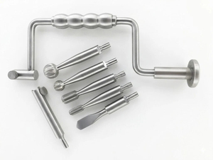 Professional Orthopedic Hand Drill Instrument <b>Set</b> 7 Pieces for Trauma and Bone Surgical Procedures Reusable - Product Image 1