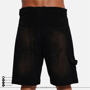 Shorts de mezclilla rotos para hombre, estilo urbano, vintage, hip hop, para verano, clásicos, unisex. - Product Image 5