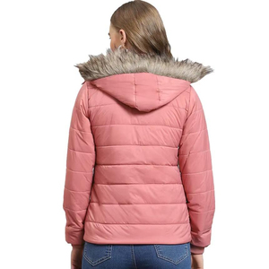 Parka matelassée à capuche pour homme avec garniture en fourrure, coque respirante en polyester/coton, fermeture éclair, col montant, style streetwear - Product Image 6