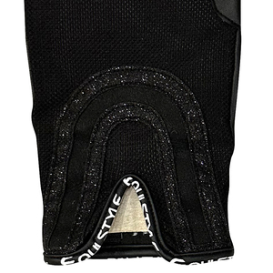 Guantes de equitación negros con brillo, guantes ecuestres con agarre completo para los dedos, guantes de equitación de moda y rendimiento. - Product Image 6