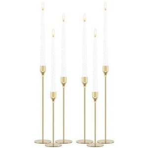 Portavelas de aluminio dorado hecho a mano, personalizable para decoración del hogar y bodas, ecológico y duradero. - Product Image 5