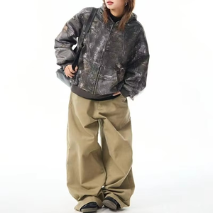 Sudadera con Capucha y Cremallera de Camuflaje RealTree Vintage de Alta Calidad, Personalizada OEM, para Mujer, Estilo Caza y Aire Libre - Product Image 4