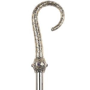 Croix chrétienne décorative en laiton, articles liturgiques argentés, design classique, crucifix religieux métallique de haute qualité - Product Image 3