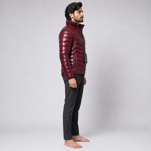 Blouson matelassé pour homme, chaud et léger, doté de matériaux durables et d'une isolation confortable pour les conditions froides - Product Image 4