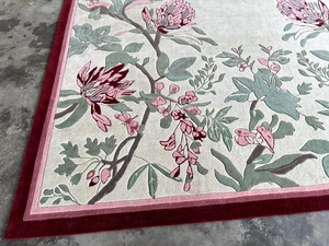 Alfombra de Lana de Alta Calidad Hecha a Mano, Alfombra Roja Suave y Gruesa, Cubierta de Piso Duradera para Sala de Estar y Dormitorio - Product Image 2