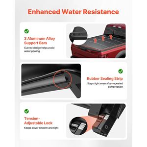 Copertura Morbida Avvolgibile per Cassone Ford F-250/350/450 Super Duty 2017-2025 Compatibile con Cassone da 6.8 ft (6 ft 10 In/82 In) - Product Image 3