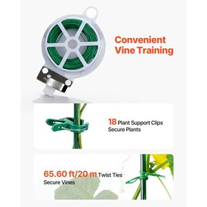 Set di 4 tralicci per cetrioli in metallo antiruggine a forma di A per aiuole rialzate, supporto per piante rampicanti - Product Image 5