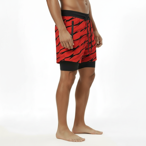 Pantalones Cortos Deportivos de Compresión 2 en 1 para Hombre, de Secado Rápido, Ligeros, de Poliéster, de 5 Pulgadas, para Correr, Hacer Ejercicio y Gimnasio - Product Image 3