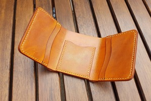 Luxury Genuine Leather Tri Fold Wallet Custom Logo Men Full Grain Cowhide <b>Credit</b> <b>Card</b> <b>Holder</b> Billfold LTW-0230 - Product Image 4