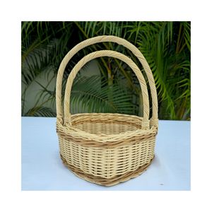 Panier à fleurs en rotin naturel en forme de cœur, fait main au Vietnam, écologique et moderne, pour table et cuisine, OEM/ODM - Product Image 5