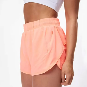 Vêtements de yoga de haute qualité pour femmes, shorts de sport avec ourlet en mesh pour la course à pied, l'entraînement athlétique, la course à pied, la salle de sport - Product Image 2