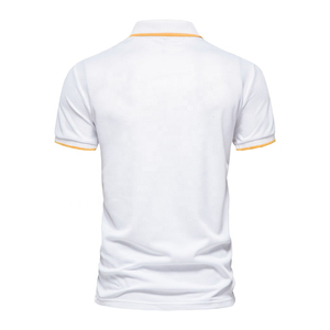 Polo pour homme à col quart zippé, design Chevron premium, tee-shirt décontracté de sport à manches courtes, respirant, séchage rapide, en coton - Product Image 2