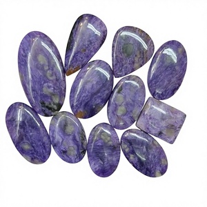 Charoita Púrpura Natural, Cabujón Liso, Piedra Preciosa Pulida Suelta para Fabricación de Anillos y Colgantes, Precio al por Mayor, Grado AAA - Product Image 1