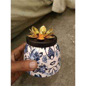 Kids Room Snack Storage <b>Jar</b> Cute Character Print Metal Canister with Decorative Lid for Dry Fruits Candies & Home Decor <b>Jars</b> - Product Image 3