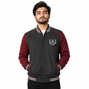 Chaqueta Universitaria Personalizada de Primera Calidad, Prenda Exterior de Moda con Construcción Cómoda, Bordado Detallado y Parches Personalizados - Product Image 1