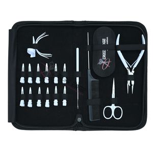 Kit d'outils pour extensions de cheveux blancs avec pince à micro-perles, aiguilles à coudre, peigne à queue et anneau de séparation de cheveux avec boucle et crochet - Product Image 6