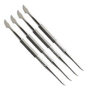 Juego de 4 Piezas de Herramientas Dentales para Modelar Cera y Porcelana, Cuchillos de Laboratorio para Técnicos, Acero Inoxidable Alemán, Herramientas Manuales para Tallar Cera Dental - Product Image 1
