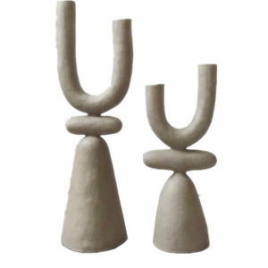 Figurine sculptée à la main en bois massif poli moderne, écologique, MULTI CRAFT, simple et élégante, pour Noël, la maison et le Ramadan - Product Image 4