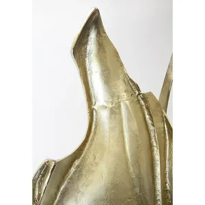 Escultura Decorativa de Hierro de Lujo, Adorno Premium para el Hogar, Decoración Creativa para Sala de Estar, Ángel de Aluminio Chapado en Oro Hecho a Mano - Product Image 3