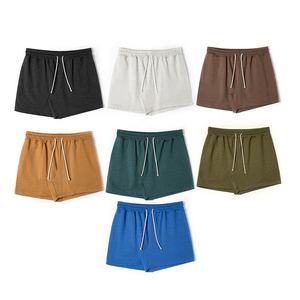 High Quality 60% Cotton 40% Polyester Heather Fabric Breathable <b>Elastic</b> <b>Waistband</b> Drawstring Summer Casual Sweat <b>Shorts</b> For <b>Men</b> - Product Image 2