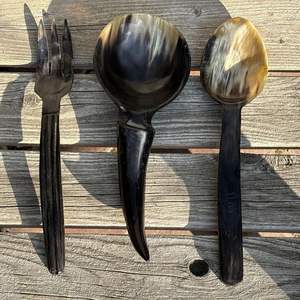 Cuchara de Cuerno de Búfalo Natural de Calidad - Ecológica y Apta para Lavavajillas, Diseño Personalizable para el Hogar y la Presentación de Alimentos - Product Image 4