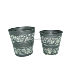 Jardinières de créateurs de fleurs décoratives pour la maison Lot de 4 pièces pour accessoires de pots floraux décoratifs de jardin de restaurant - Product Image 6