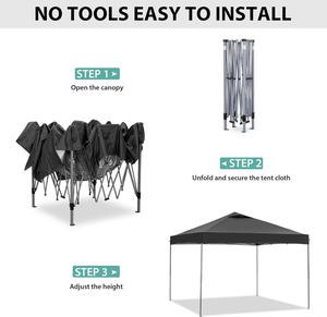 Portable Four-Season Single-Layer Extended Pop-Up <b>Canopy</b> <b>Tent</b> One-Bedroom Outdoor Camping <b>Tent</b> for Garden Parties Weddings - Product Image 2