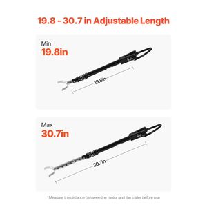 Supporto per Specchio di Poppa Regolabile 50-78 cm per Barche, Resistente, Facile da Installare con Parte Superiore e Accessori Resistenti alla Corrosione - Product Image 5