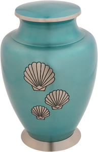 Urnes funéraires en laiton faites à la main, style américain, pour hommes et femmes, avec logo personnalisé - Product Image 3