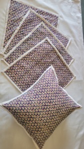 Fundas de cojín de algodón patchwork hechas a mano exclusivas, fundas de cojín bordadas tradicionales indias hechas a mano, estilo boho. - Product Image 5