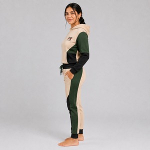 Custom Logo Ladies Gym Sportswear Breathable Solid Pattern Oversized Long Sleeve Hoodie and <b>Joggers</b> Set Tracksuit for Women's - Product Image 5