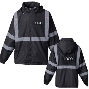 Chaqueta de Seguridad Impermeable ZOHSUB POWER INDUSTRY ANSI Clase 1 con Tiras Reflectantes Extraíbles y Bolsillos con Luz LED - Product Image 2