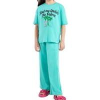 Haute qualité 100% coton femmes 2 pièces costume 2025 enfants vêtements tendances de la mode décontracté en gros chemise pantalon ensemble pour enfants